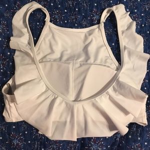 NWOT Aerie High Neck Ruffle Scoop Back Bikini Top
